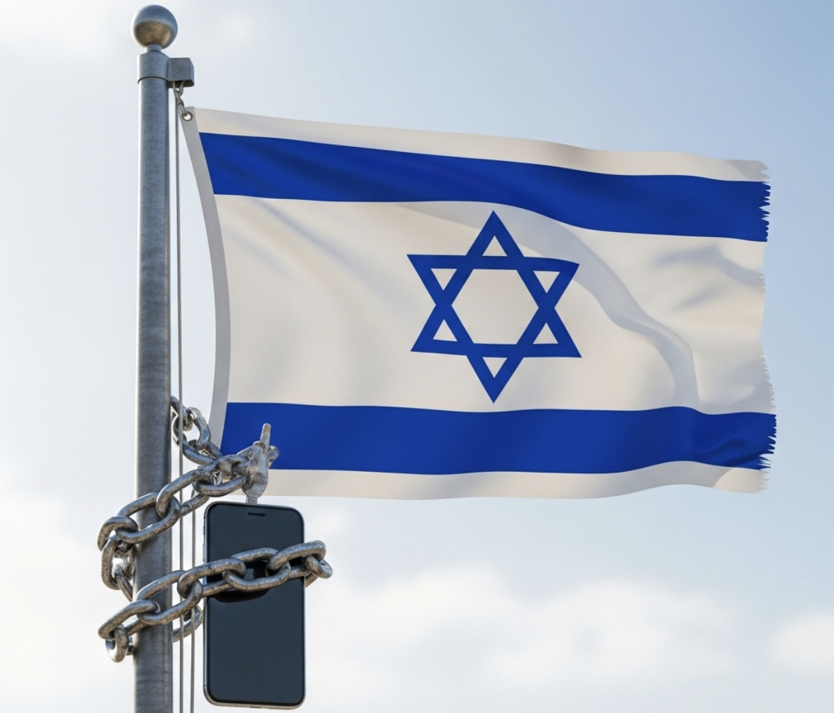 שמירת מספר ישראלי - טלפון קשור לדגל ישראל